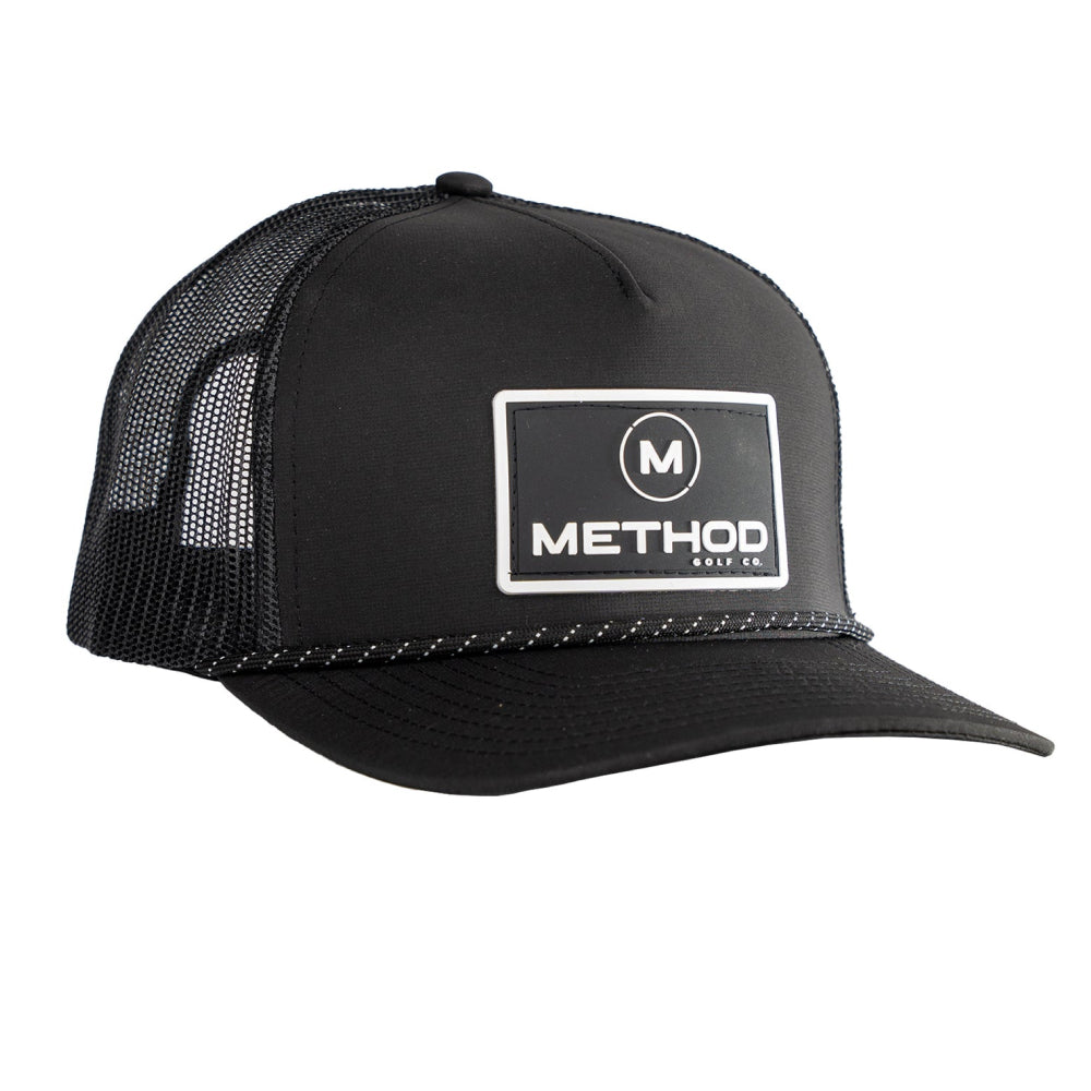 Method Golf Hat - Black/Rope - Black Patch