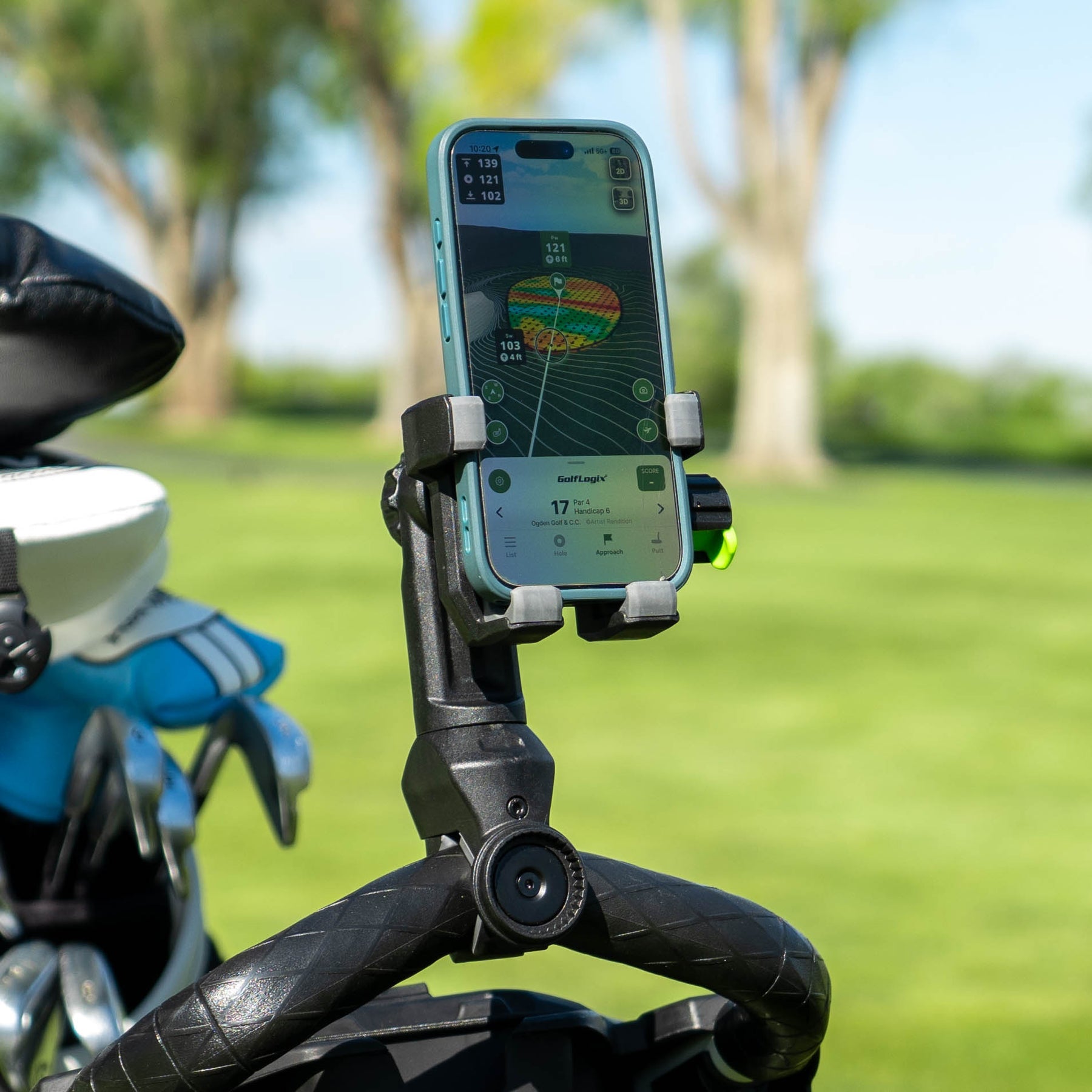 PushStack Premium Phone Holder - For Push Carts – Method Golf Co